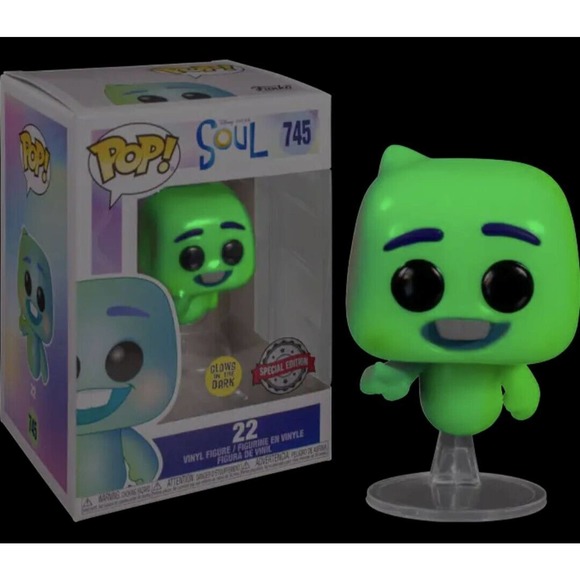 Soul - 22 Glow US Exclusive Pop! Vinyl [RS]-FUN48077-FUNKO - Picture 2 of 2